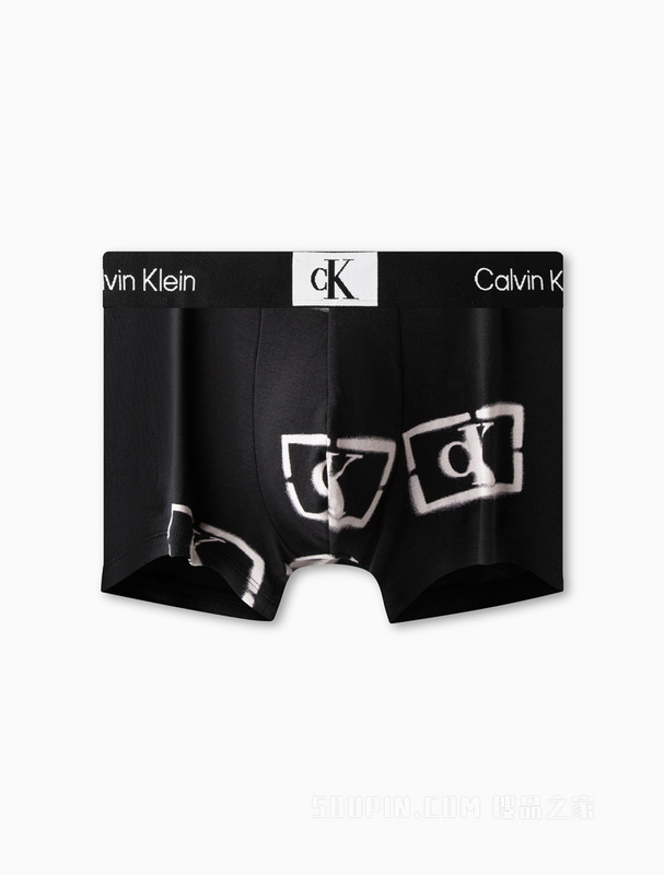 【CK96】Calvin Klein 23春季男经典循环LOGO棉质透气贴身平角内裤NB3403