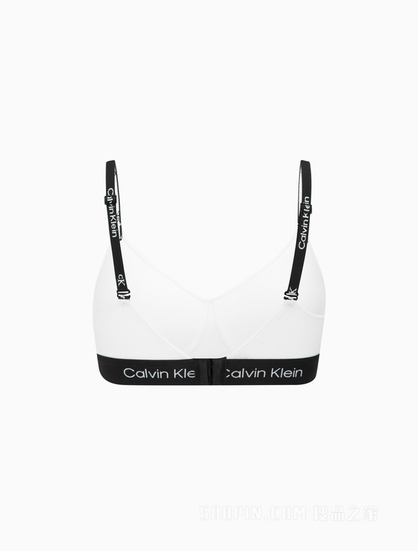 【CK96】Calvin Klein 23春季女士LOGO肩带舒适薄垫无钢圈软杯文胸QF7218