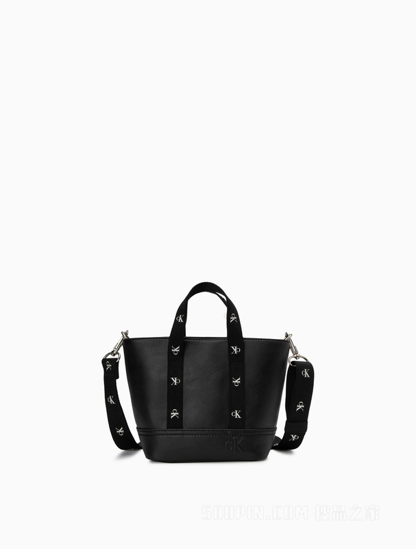 Calvin Klein 23春季新款时尚可拆卸LOGO肩带手提斜挎迷你托特包DH3356