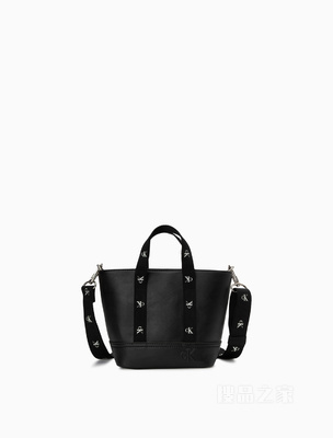 Calvin Klein 23春季新款时尚可拆卸LOGO肩带手提斜挎迷你托特包DH3356