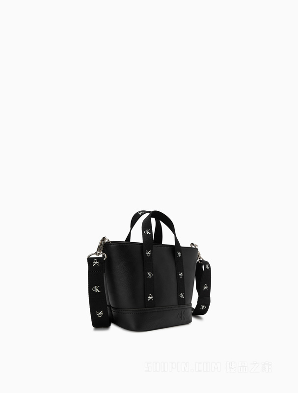 Calvin Klein 23春季新款时尚可拆卸LOGO肩带手提斜挎迷你托特包DH3356
