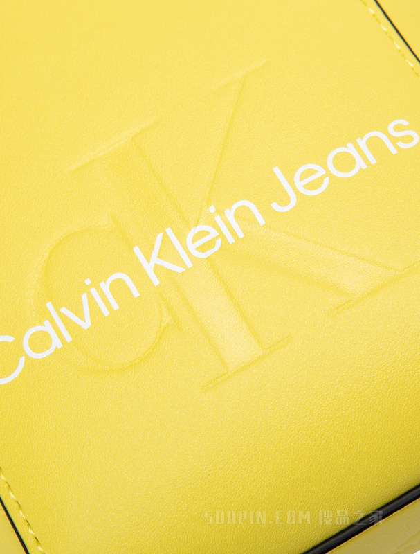 【情人节礼物】Calvin Klein 23春季LOGO可拆肩带经典手提迷你托特包DH3318