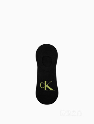 Calvin Klein 男士时尚休闲舒适深口CK字母提花透气短袜船袜CKP32871