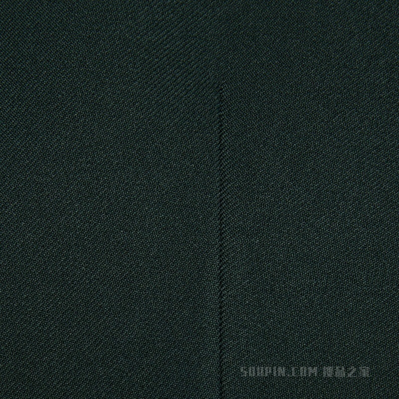 顺滑粗斜纹布正装马甲 深绿色