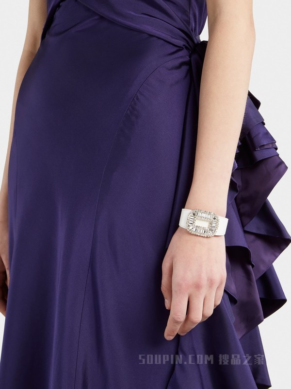 Pilgrim 饰扣手镯 白色