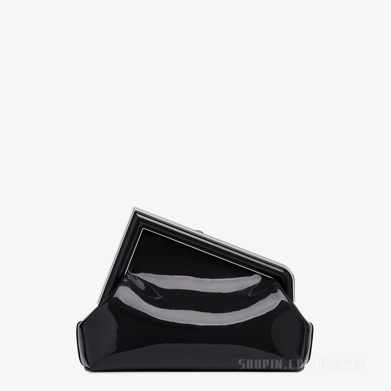 Fendi First Midi手袋 黑色漆皮手袋