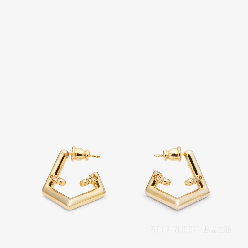 Fendi First耳环 银色耳环
