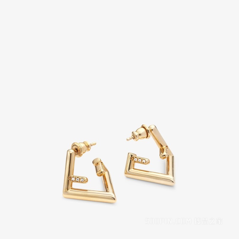 Fendi First耳环 银色耳环