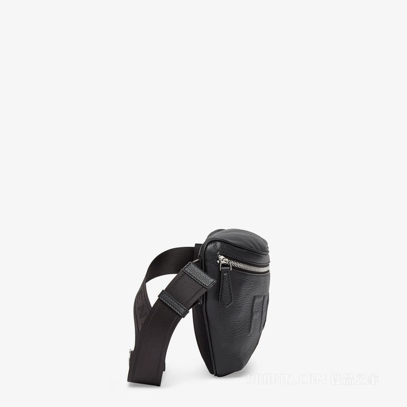 腰包 黑色皮革腰包