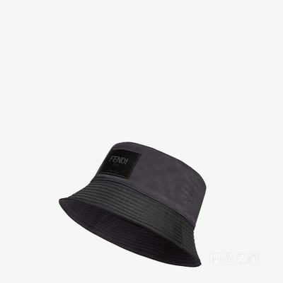 帽子 黑色棉质渔夫帽