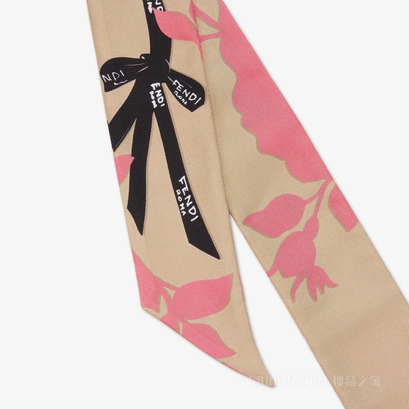 Wrappy 米色有机桑蚕丝绑带