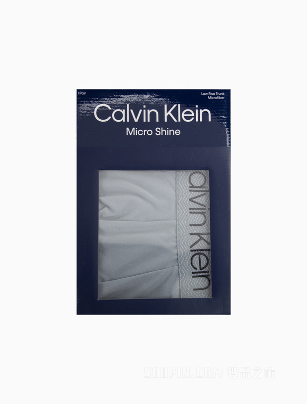 Calvin Klein 23春季新款男士波浪条纹LOGO腰边轻薄透气平角内裤NB2660O