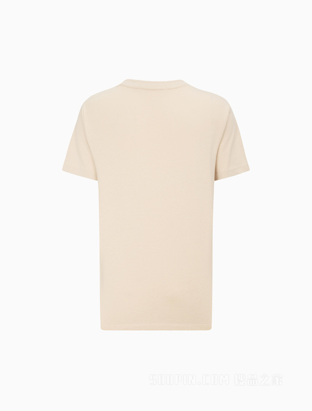 Calvin Klein 23春季新款女士时尚交叠LOGO纯棉透气圆领短袖T恤J218885