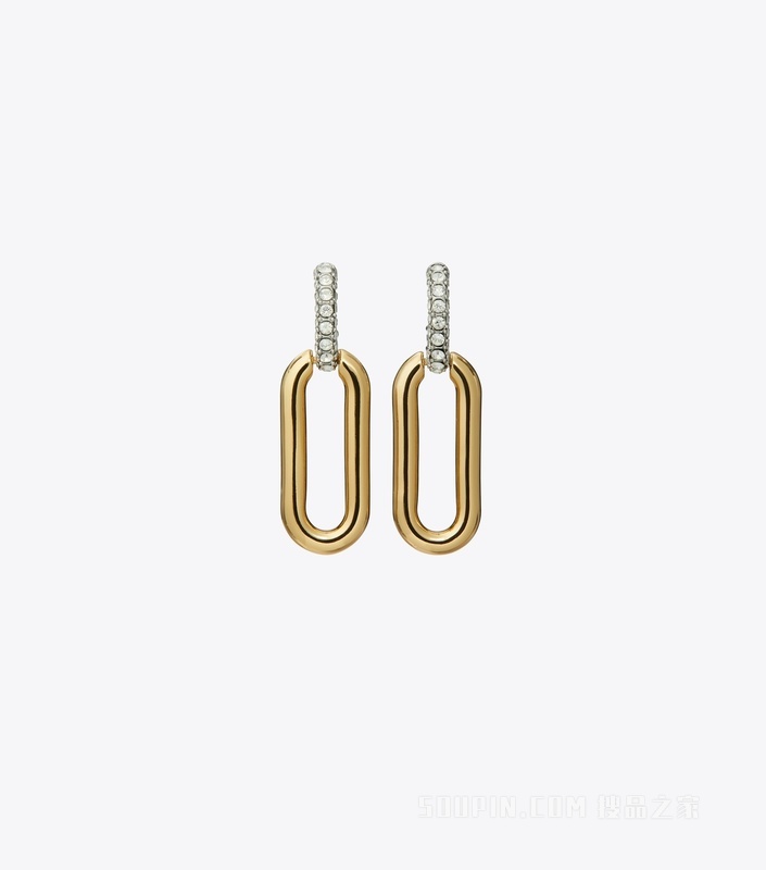 Roxanne 链条耳环 Tory 金