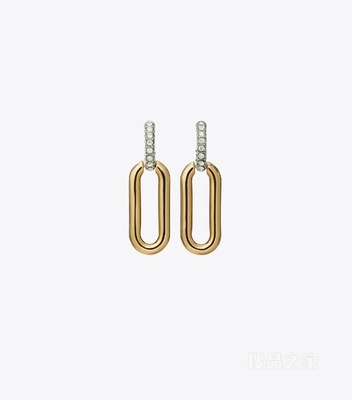 Roxanne 链条耳环 Tory 金