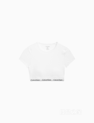 【摩登引力带】Calvin Klein 23春季女士LOGO棉质T恤式内搭文胸QF7213AD