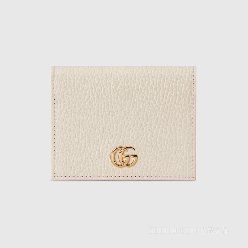 GG Marmont系列卡包 白色皮革