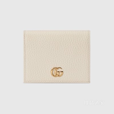 GG Marmont系列卡包 白色皮革