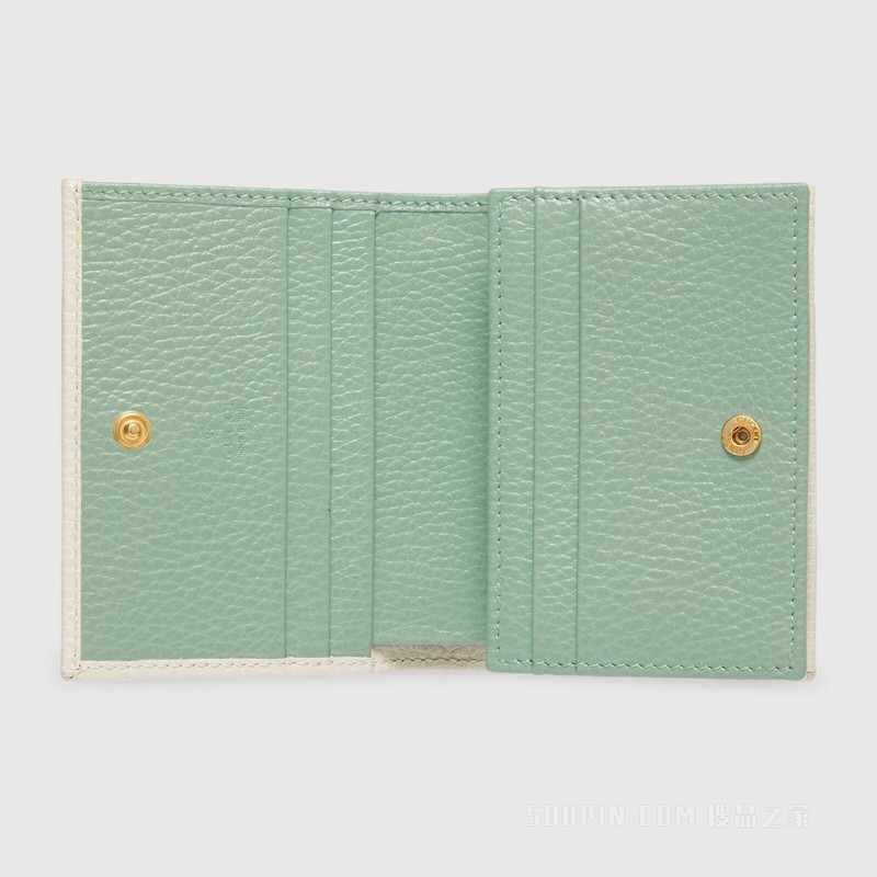 GG Marmont系列卡包 白色皮革