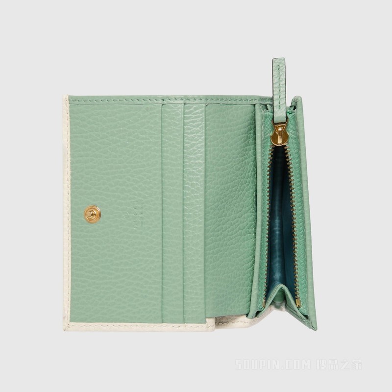 GG Marmont系列卡包 白色皮革