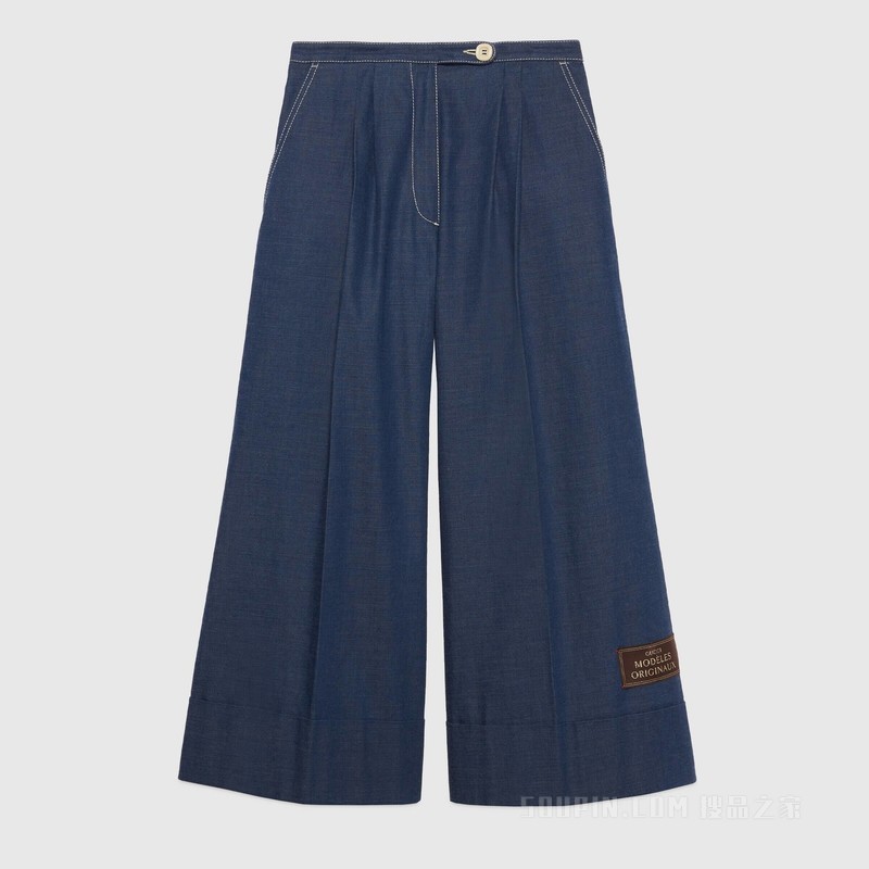 阔腿牛仔裤 蓝色