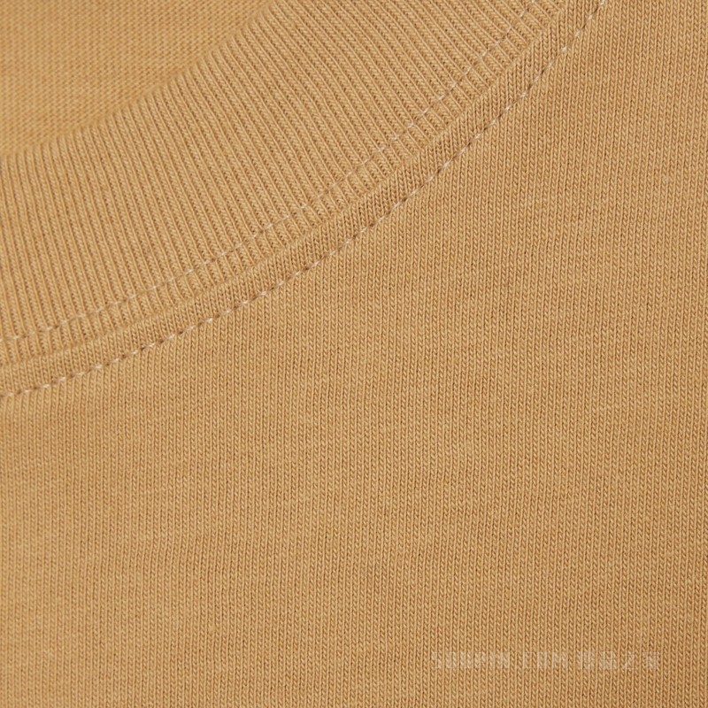 互扣式双G棉质T恤 驼色