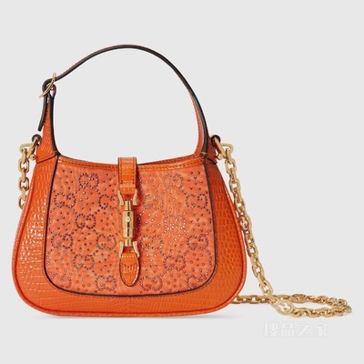 Jackie 1961系列GG水晶迷你手袋 橙色