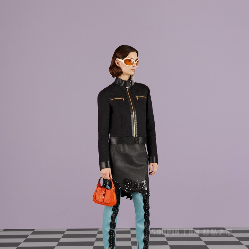 Jackie 1961系列GG水晶迷你手袋 橙色