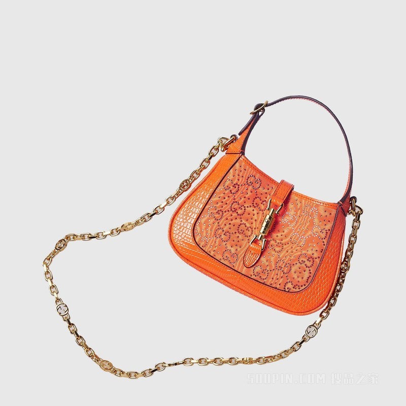 Jackie 1961系列GG水晶迷你手袋 橙色
