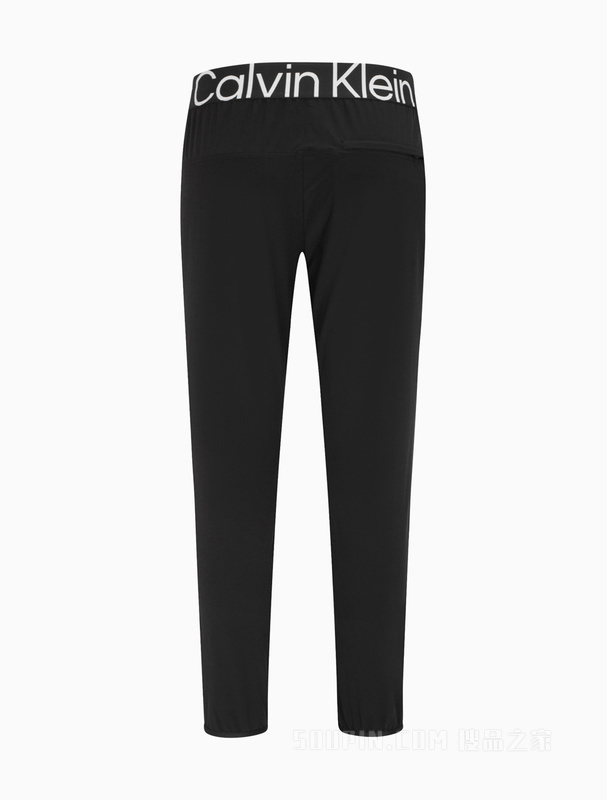Calvin Klein 23春季新款男士LOGO提花织带反光印花抽绳休闲裤4MS3P600