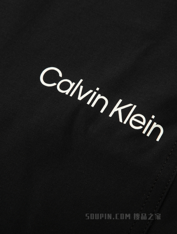 Calvin Klein 23春季新款男士LOGO提花织带反光印花抽绳休闲裤4MS3P600