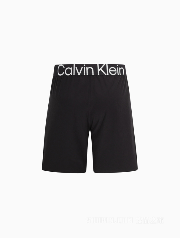 Calvin Klein 23春季新款男士LOGO提花织带反光印花抽绳休闲短裤4MS3S800