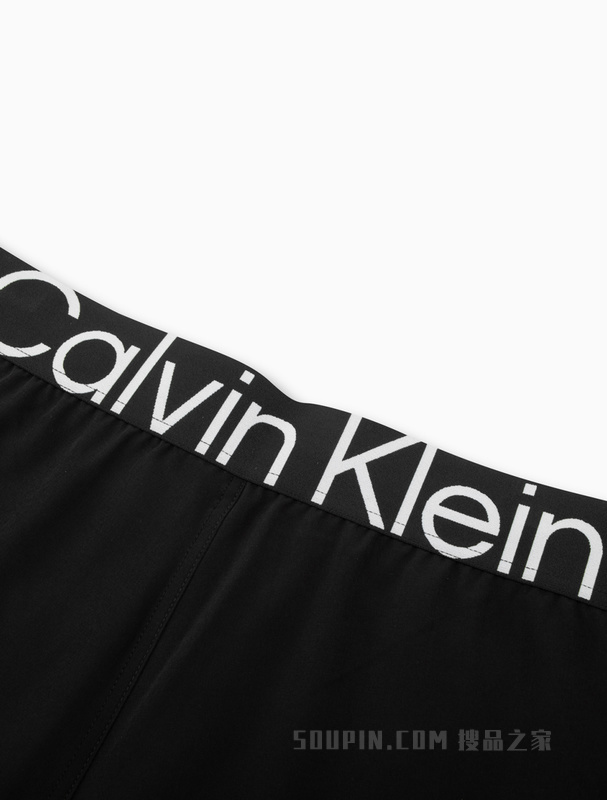Calvin Klein 23春季新款男士LOGO提花织带反光印花抽绳休闲短裤4MS3S800