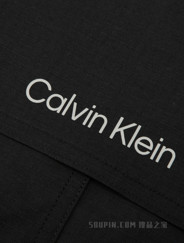 Calvin Klein 23春季新款男士简约反光LOGO胶印休闲连帽外套4MS3O504