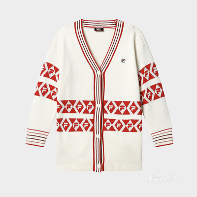 女子经典商务宽松休闲V领编织开衫