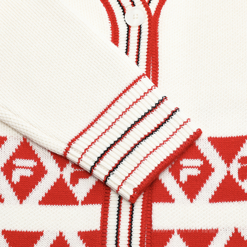 女子经典商务宽松休闲V领编织开衫