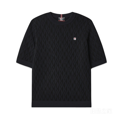 女子经典商务短袖编织衫