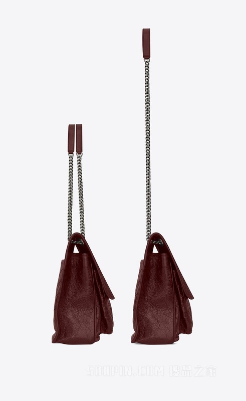 niki large in crinkled vintage leather