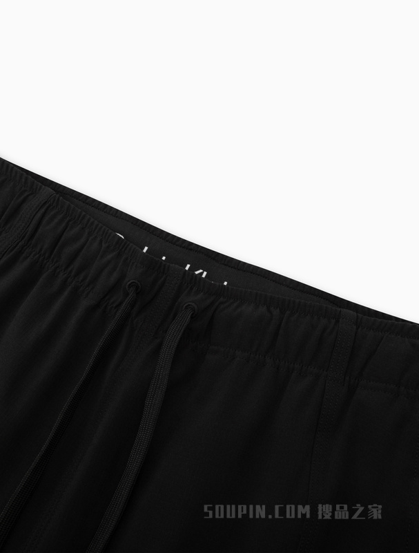 Calvin Klein 23春季新款男士简约胶质LOGO抽绳腰健身跑步休闲裤4MS3P603