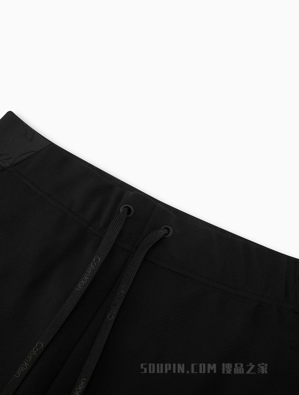 Calvin Klein 23春季新款男士LOGO提花织带刺绣抽绳腰简约休闲裤4MS3P602