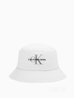Calvin Klein 23春季新款男士简约重叠刺绣纯棉透气盆帽渔夫帽HX0508