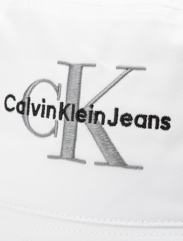 Calvin Klein 23春季新款男士简约重叠刺绣纯棉透气盆帽渔夫帽HX0508
