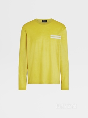 黄色 High Performance™ 羊毛长袖 T 恤
