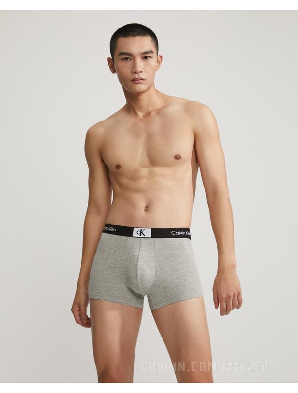 【CK96】Calvin Klein 23春季男士循环LOGO小方块棉质透气平角内裤NB3403