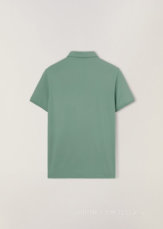 Open Mm Pique Polo 衫 棉 , 桑蚕丝