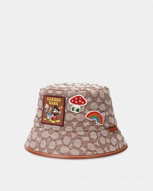 DISNEY X COACH经典标志渔夫帽 KH/MC