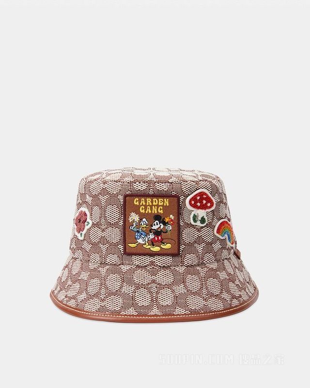 DISNEY X COACH经典标志渔夫帽 KH/MC