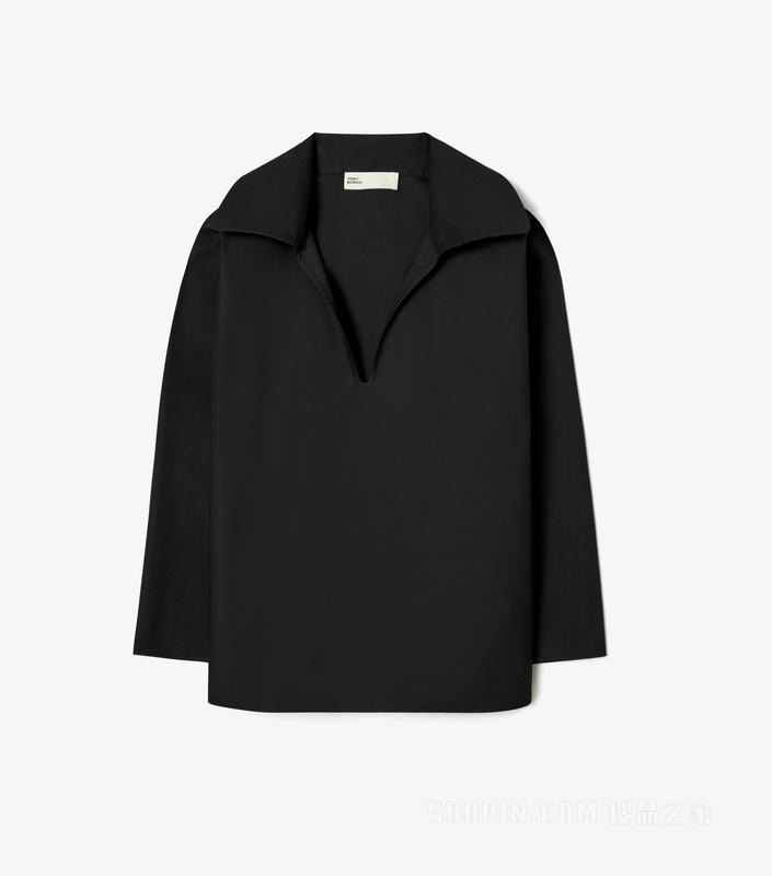 棉府绸长衫 黑色