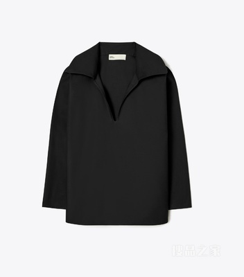 棉府绸长衫 黑色