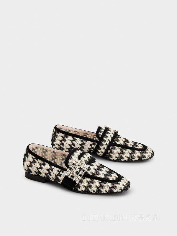 Mini Broche Vivier 钻扣拉菲草乐福鞋 彩色